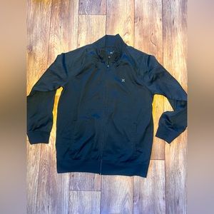 Hurleys- Black zip up men’s jacket, Size Large Mens